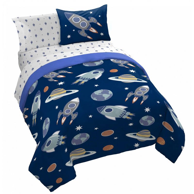 Saturday Park Outer Space 100% Organic Cotton Bed Set, 1 of 11