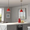 Hudson and Canal 8.5" Wide Pendant with Metal Shade - 4 of 4