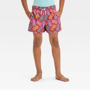 Boys' Pineapple Swim Shorts - art class™ Purple