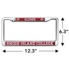 Rhode Island College Alumni Full Size Standard License Plate Metal Frame - 4 of 4