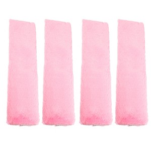 Unique Bargains Plush Car Seat Belt Protector Shoulder Strap Seatbelt Pads Cover 9.84"x4.72" 4 Pcs - 1 of 4