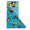 Disney Mickey Mouse Blue, Red, and Green, Donald Duck, Pluto, and Goofy, Fun Starts Here Toddler Nap Mat - 2 of 4