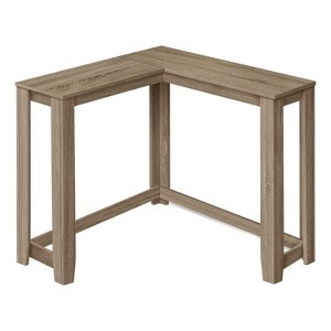 Monarch Specialties Accent Table Console Entryway Narrow Corner Living Room Bedroom Brown Laminate Contemporary Modern - 1 of 4