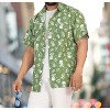 LA LEELA Men's Halloween Costumes Hawaiian Short Sleeve Button Down Shirt Mens Shirt Holiday Party Shirts for Men - 4 of 4