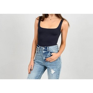 Women's Tia Scoop Neck Bodysuit - Second Skin by RD Style - 1 of 4