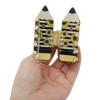 Unique Bargains Pencil Shape Hair Clips Yellow White 1 Pc - 3 of 4