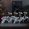 vidaXL Christmas Reindeers Decoration Christmas Lighting Display with LEDs - Silver 4 - 2 of 4