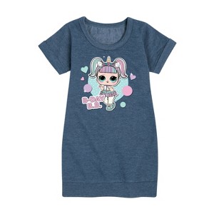 - LOL Surprise! - B-Day B.B. Besties Celebrate Birthdays Graphic Short Sleeve Fleece Dress - 1 of 3