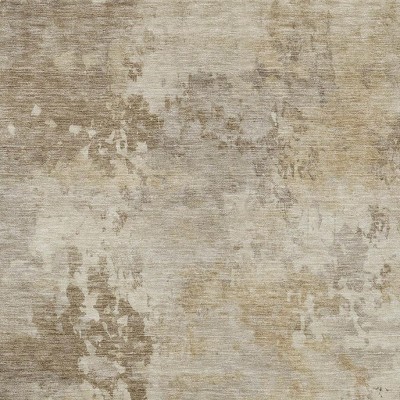 HomeRoots 5' X 8' Tan And Beige Abstract Washable Indoor Outdoor Area Rug