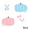 Big Dot of Happiness Boo-y or Ghoul - Ghost and Pumpkin Decorations DIY Halloween Gender Reveal Party Essentials - Set of 20 - 3 of 4