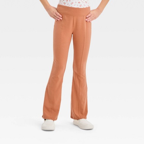 Girls' Flare Leggings - Art Class™ Brown Xs : Target