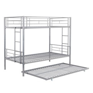 TiramisuBest Durable Metal Bunk Bed in Sleek Black - A Stylish and Reliable Choice - 1 of 4