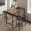 Bar Table and Chairs Set - 2 of 4