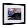 Trademark Fine Art - Mike Jones Photo Lightning Campground Matted Framed Art - 3 of 4