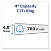 Avery Durable Non-View Binder with DuraHinge and EZD Rings, 3 Rings, 4" Capacity, 11 x 8.5, Black, (8802) - 2 of 4