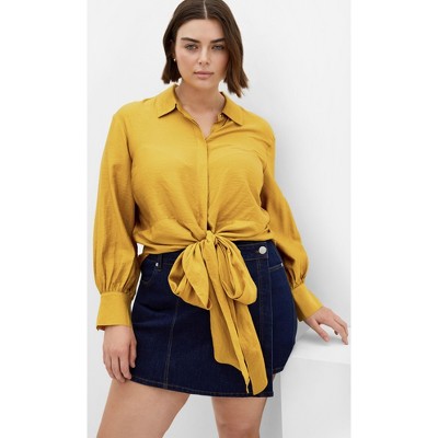Women's Plus Size Rosabella Shirt - gold | CITY CHIC