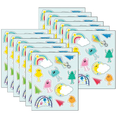 Carson Dellosa Education Happy Place Shape Stickers, 72 Per Pack, 12 Packs