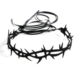 Spider & Thorn Lace Choker - Adjustable Gothic Necklace for Cosplay & Nightclub - 1 of 4