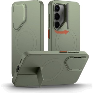 SURITCH for Samsung Galaxy S25+ Plus Phone Case, Magnetic Shockproof Protective Cover with Camera Cover & Adjustable Metal Kickstand - 1 of 3