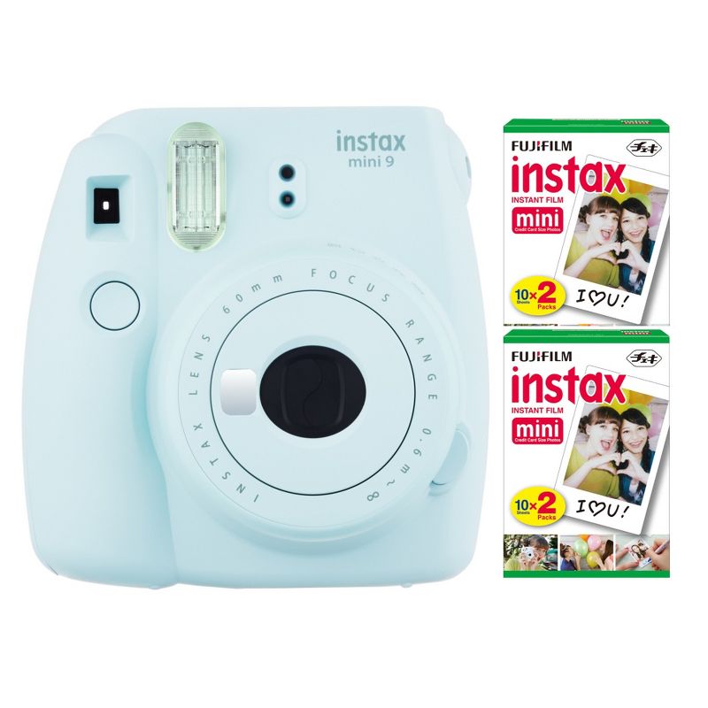 Fujifilm instax Mini 9 Instant Camera (Ice Blue) with Twin Film Pack (40 Sheets), 1 of 4