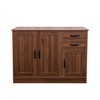 TiramisuBest Modern Wood Buffet Sideboard with 2 doors&1 Storage and 2drawers -Entryway Serving Storage Cabinet Doors - 4 of 4