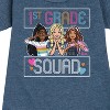 - Barbie - Back To School Graphic Short Sleeve Fleece Dress - 2 of 4