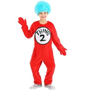 HalloweenCostumes.com Dr. Seuss Thing 1 & Thing 2 Deluxe Costume Kids. - 1 of 1