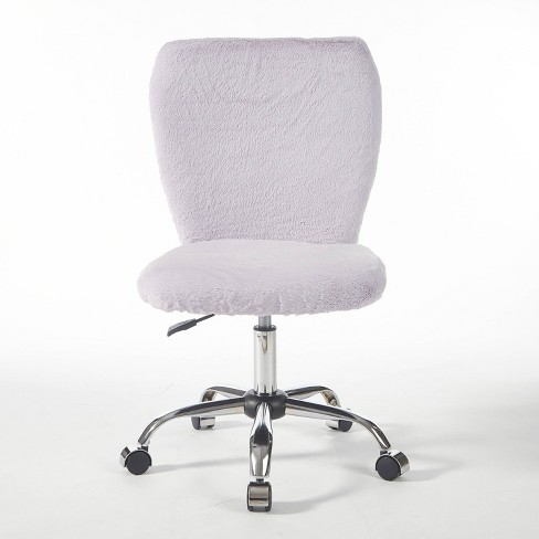 Faux Fur Rolling Computer Task Chair, Target Upholstered Rolling Desk Chair
