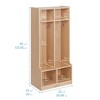 ECR4Kids 2-Section Coat Locker with Bench, 1 - 2 of 4