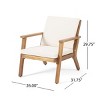 4-Piece All-Weather Wood Patio Conversation Set with Cushions, Outdoor Seating Furniture for Deck, Porch or Backyard - The Pop Home - 4 of 4