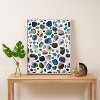 Ninola Design Watercolor Stains Blue Gold Art Canvas - Society6 - 3 of 4