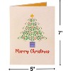 Paper Love Pop Up Christmas Card | 3D Decorated Christmas Tree Card, Unique Seasonal Greeting | 5" x 7" w/Envelope & Note Tag - 2 of 4