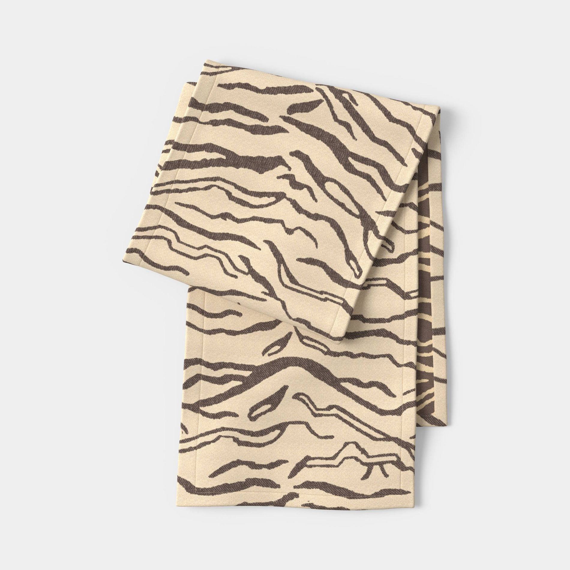 72"x14" Animal Jacquard Table Runner Gray - Threshold™