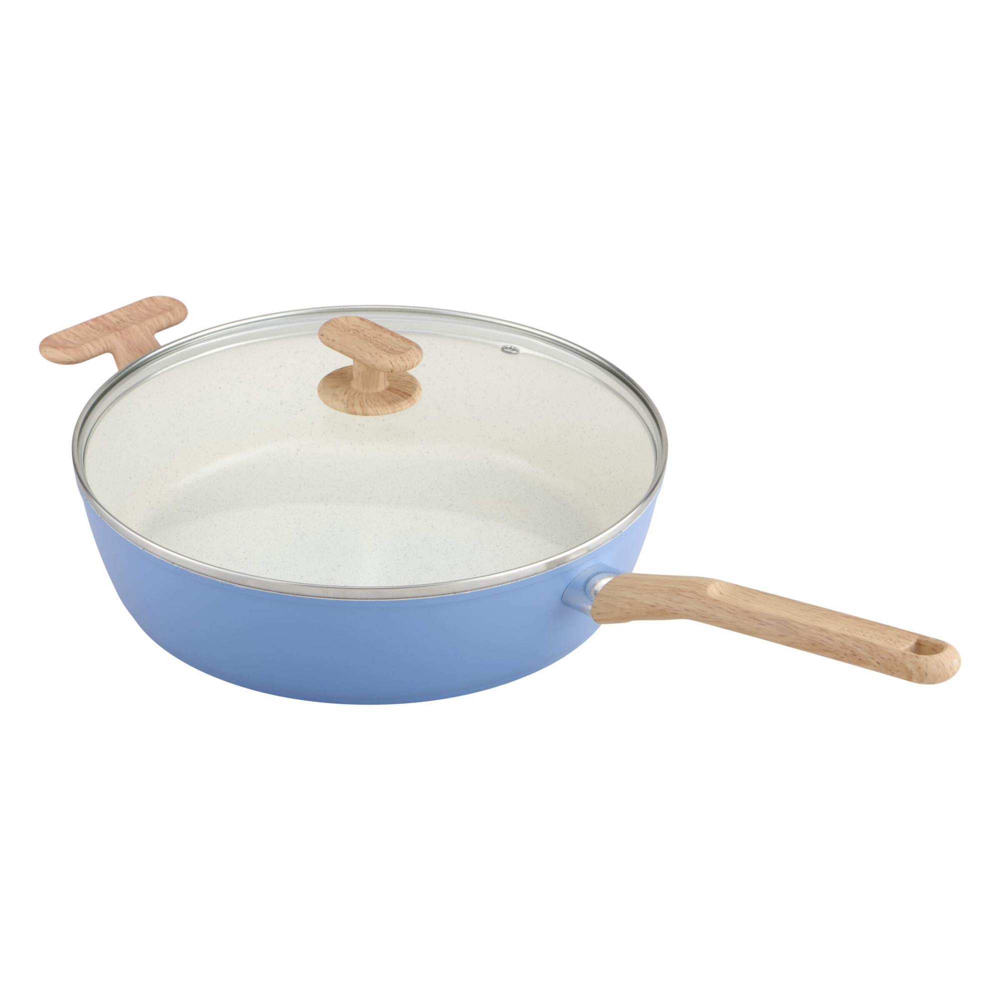 GoodCook 11" Healthy Ceramic Jumbo Cooker with Lid: 11.75" Nonstick Pan, Dishwasher-Safe, Gas & Electric Compatible
