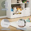 3-Tier Children's Bookshelf and Toy Storage Organizer with Motion Sensor Light ¨C Wooden Book Rack for Playrooms, Classrooms, and Bedrooms white - 4 of 4