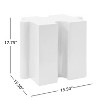 Christopher Knight Home Ava Modern Patio Lightweight Concrete Modular Puzzle Side Table with Concave Edge Design - 3 of 4