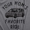 Mens Your Moms Favorite Ride T Shirt Funny Mini Van Mom Joke Tee For Guys - Crazy Dog Men's T Shirt - 2 of 4