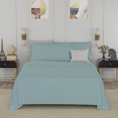 Aqua King Cotton Polyester Percale Sheet Set
