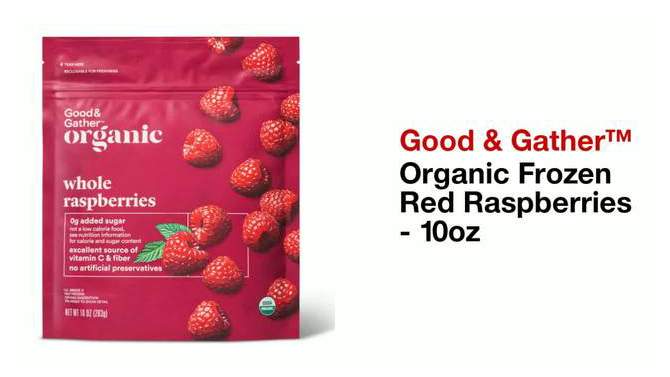 Organic Frozen Red Raspberries - 10oz - Good & Gather&#8482;, 2 of 5, play video
