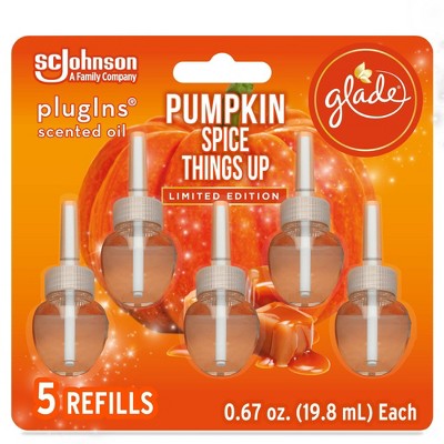 Glade PlugIns Scented Oil Air Freshener Refills Pumpkin Spice Things Up - 5ct/3.35oz