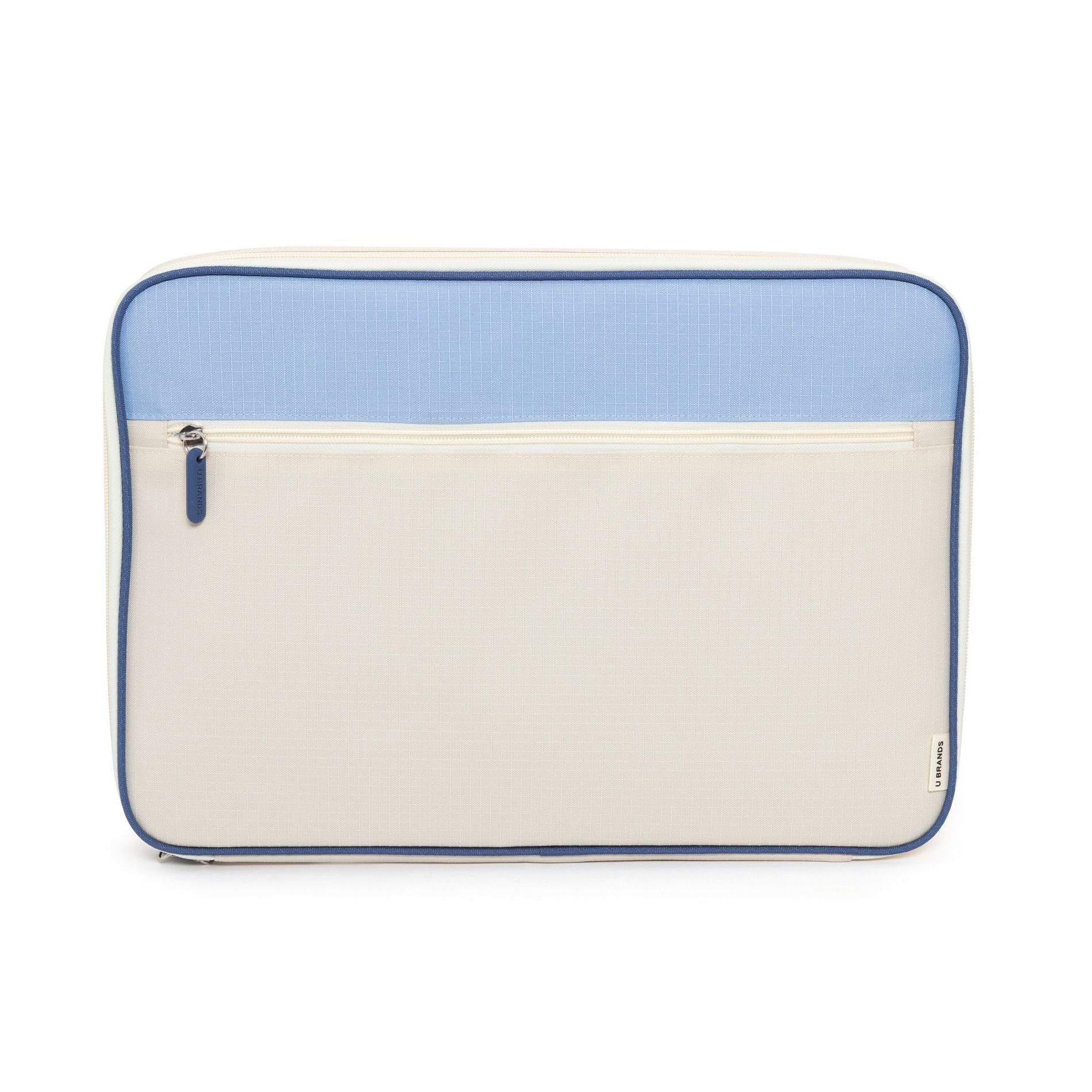 U Brands Large Ripstop Tech Pouch with Storage Cream/Blue