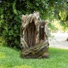 Alpine Corporation 62" Resin Tree Trunk Fountain with LED Lights Taupe - 2 of 4
