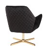 Diana Contemporary Lounge Chair in Gold Metal - LumiSource - image 3 of 4