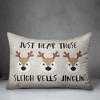 Creative Products Sleigh Bells Jinglin 20 x 14 Spun Poly Pillow - 3 of 3