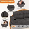 TackView Couches for Living Room, 84'' L-Shaped Sectional Sleeper Sofa with Pull Out Bed, Comfy Sofa Bed (2-Parcel Sent) - 4 of 4
