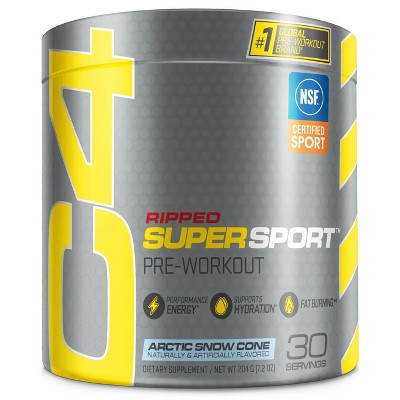 Cellucor C4 Super Sport Ripped Nutritional Shake - Arctic Snow Cone - 7.2oz  : Target
