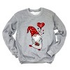 Simply Sage Market Valentine Gnome Heart Sweatshirt - 3 of 4