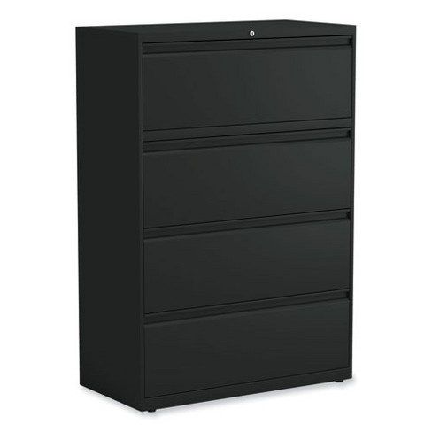 Alera Lateral File, 4 Legal/Letter-Size File Drawers, Black, 36" x 18.63" x 52.5" - image 1 of 4