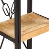 vidaXL - Solid Mango Wood 3-Tier Bookcase with Industrial Steel Frame, 15.7"x11.8"x31.5", Easy to Assemble, Unique Variations in Color and Design - 4 of 4