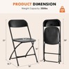 Gulches Folding Chair, Indoor Outdoor Portable, Stackable for Events, Offices, Weddings, Picnics and Restaurants - 3 of 4